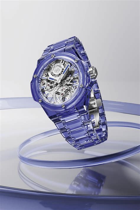 the new sapphire hublot|big bang integrated tourbillon.